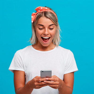 Happy Amazed Blonde 400x400
